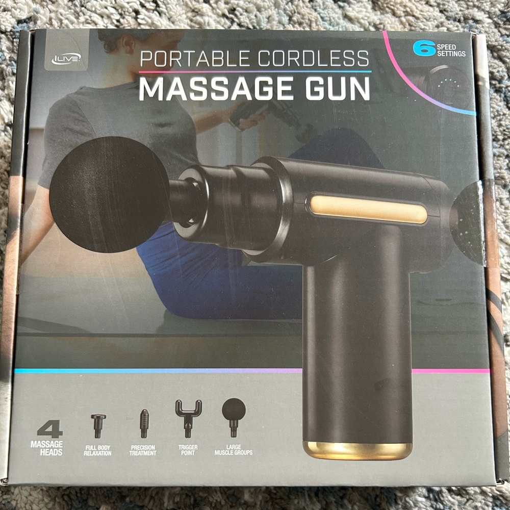 ilive Portable Cordlesss Massage Gun